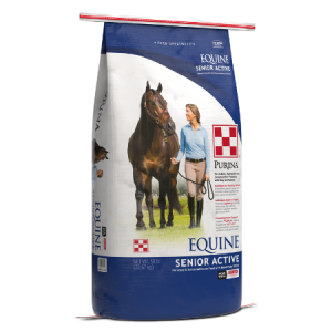 Purina Equine Senior Active Healthy Edge Horse Feed with Gastric Outlast 50-lb