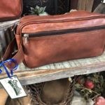 leather grooming bag