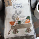 Adorable rabbit decorative towel